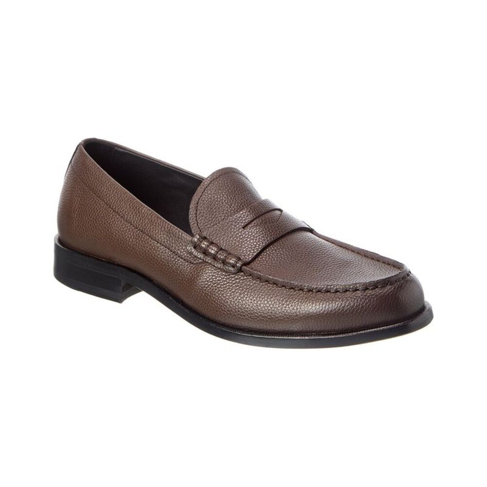 Hugo Boss Tayil-L Leather Loafer, Brown